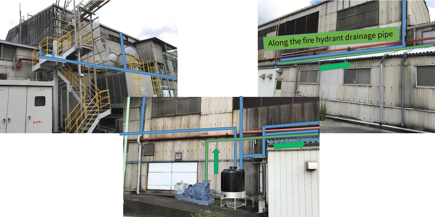 Installation of Rainwater Collection Piping